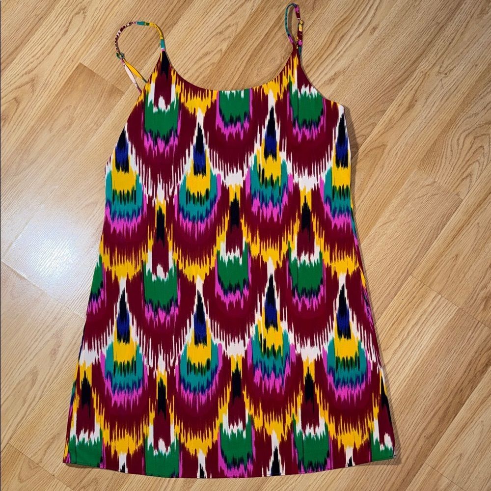Alice + Olivia ikat print slip mini dress Multicolored Vibrant Small
